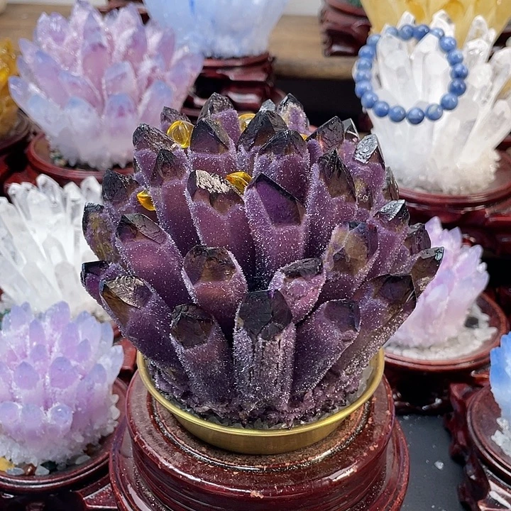 拐***岛石材天然紫水晶500