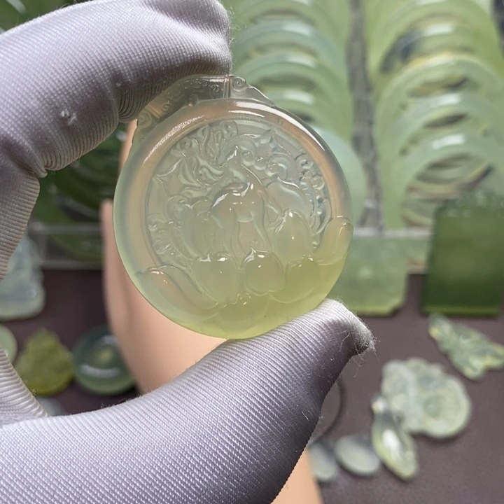 蛇纹石玉颈饰未镶嵌～****～