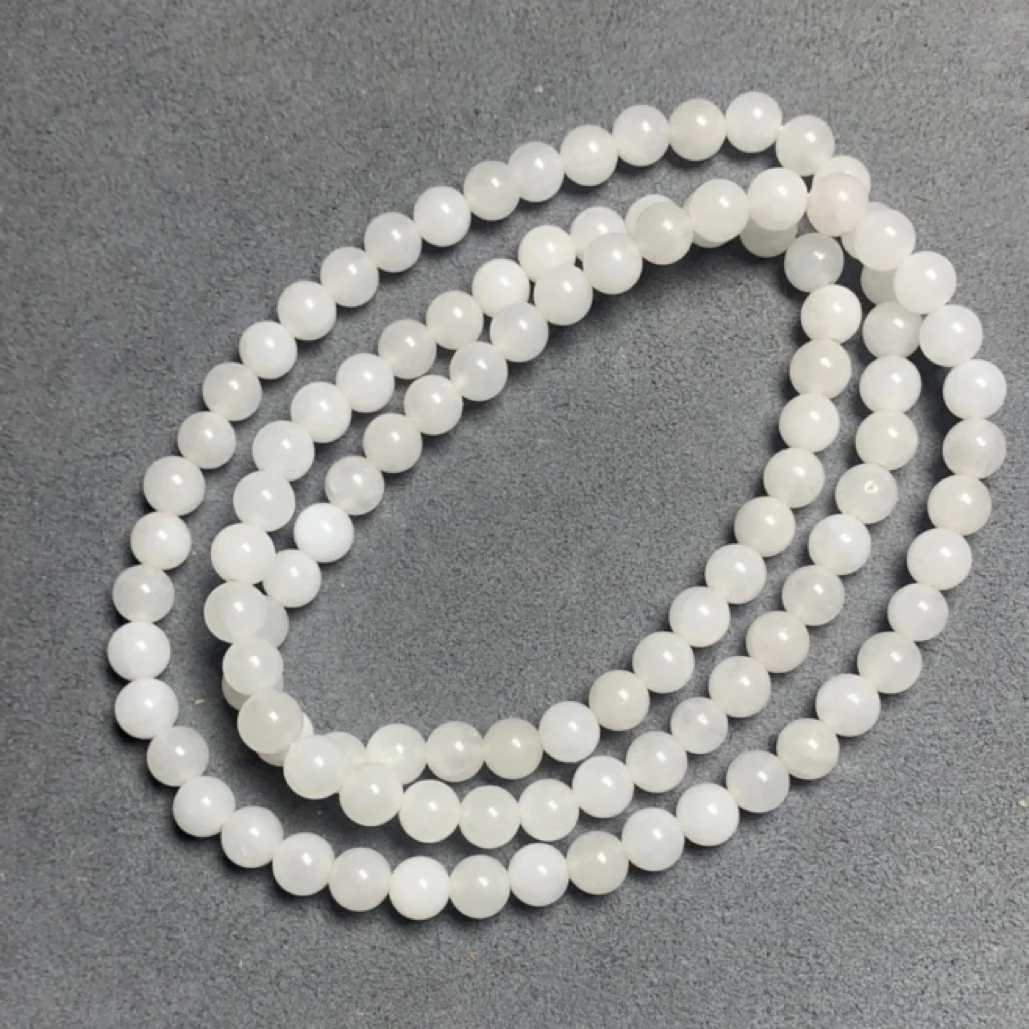 京鸿精选 多圈036卡6mm白色手工定制 拍一发一