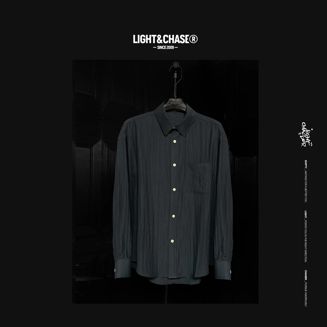 【丝滑亚麻衬衫】长袖防晒衬衫男女同款纯色简约宽松休闲百搭衫衣