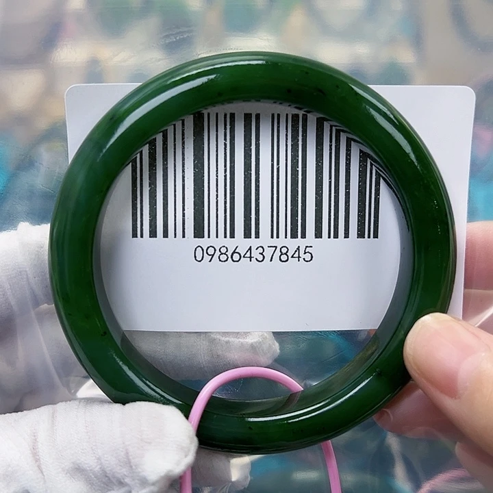 和田玉未镶嵌手镯包容6061