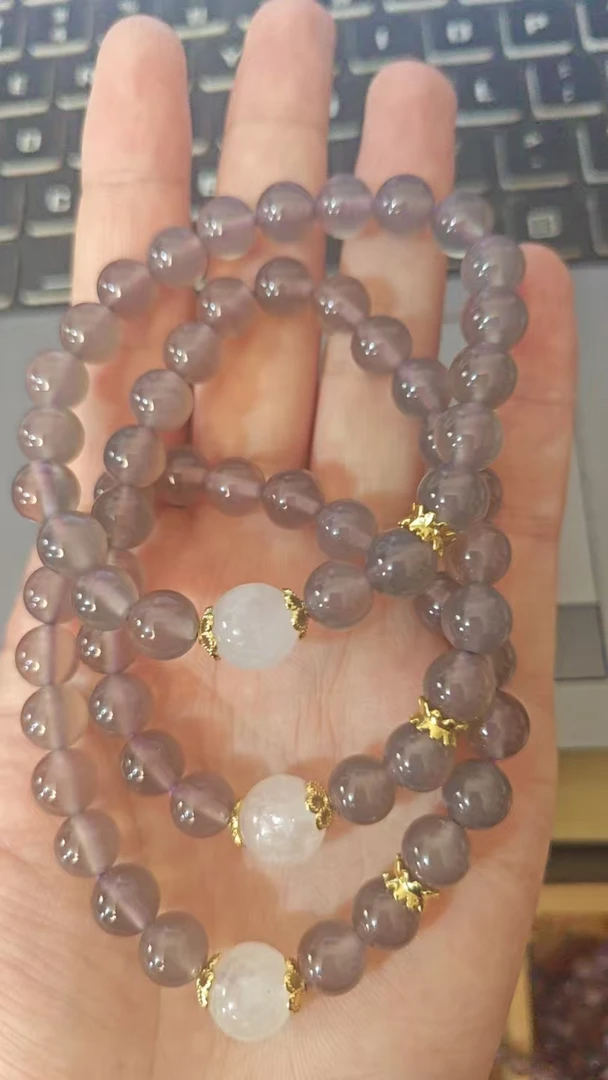 特价活动灰色水晶手串一条