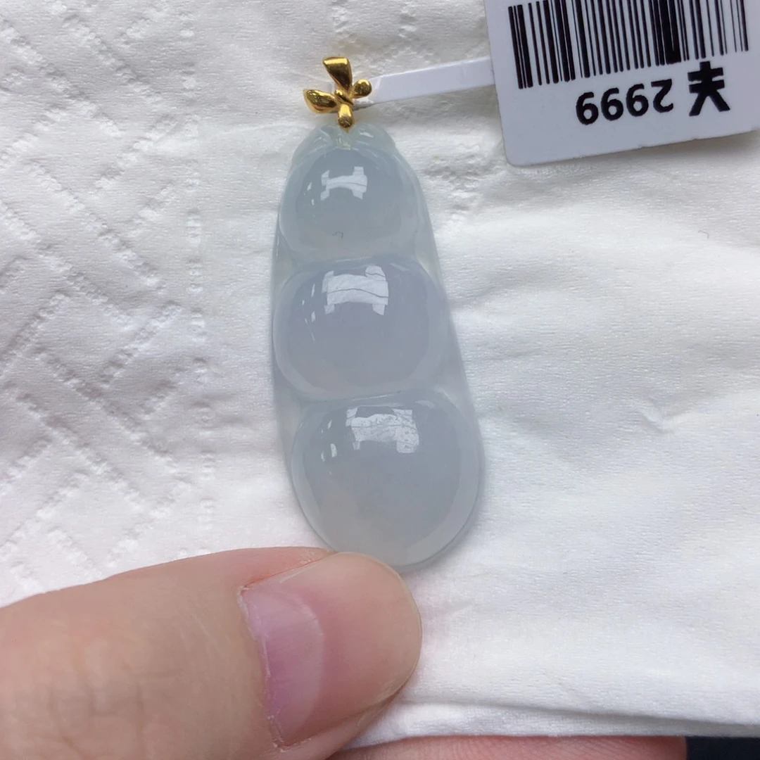 颈饰18K金镶嵌翡翠