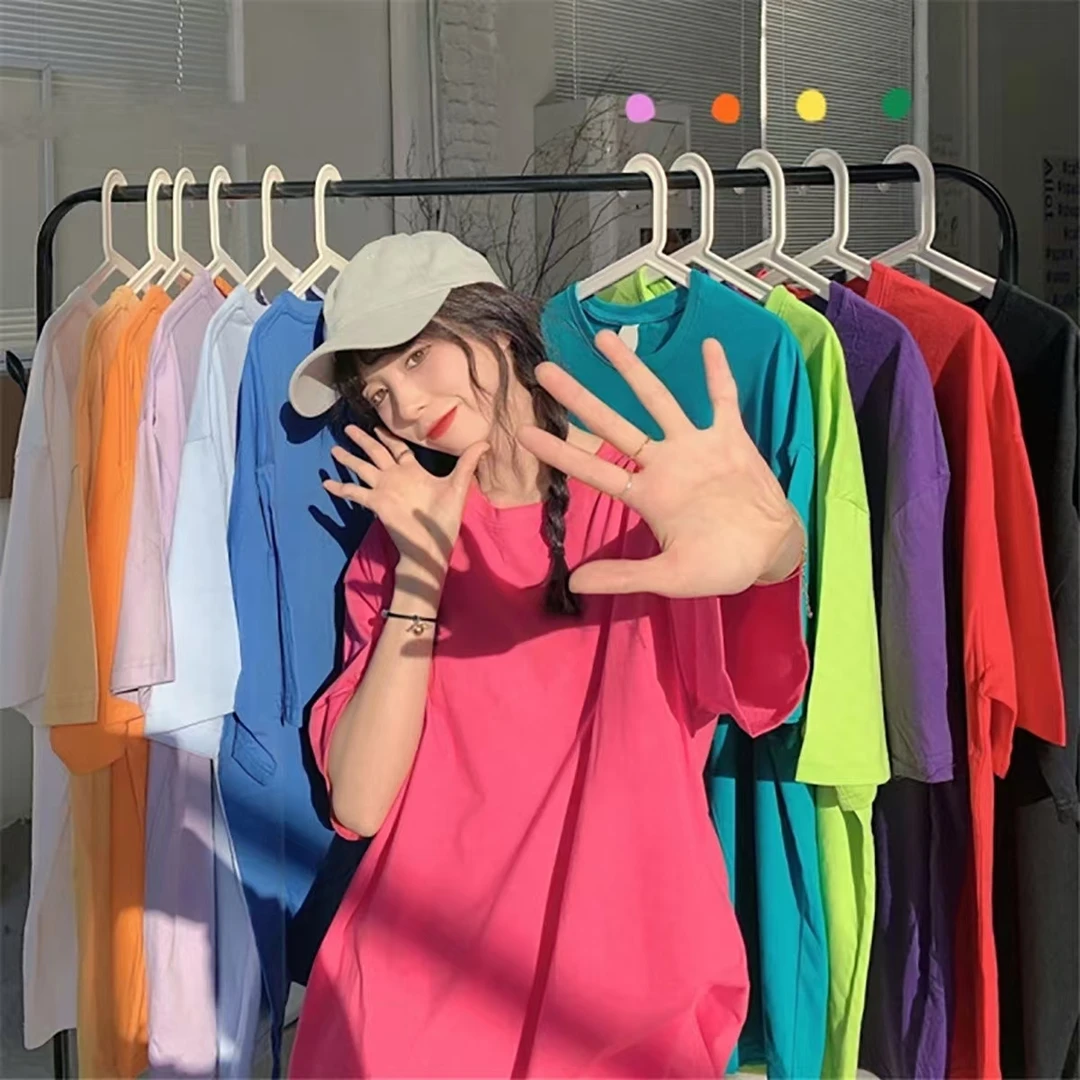 夏季新款百搭简约风男女同款短袖T恤