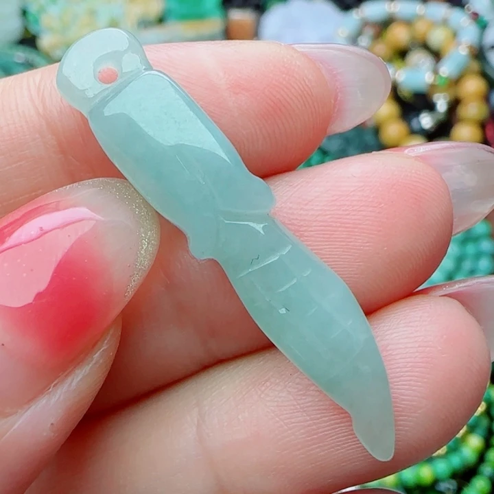 翡翠未镶嵌颈饰天然A货34