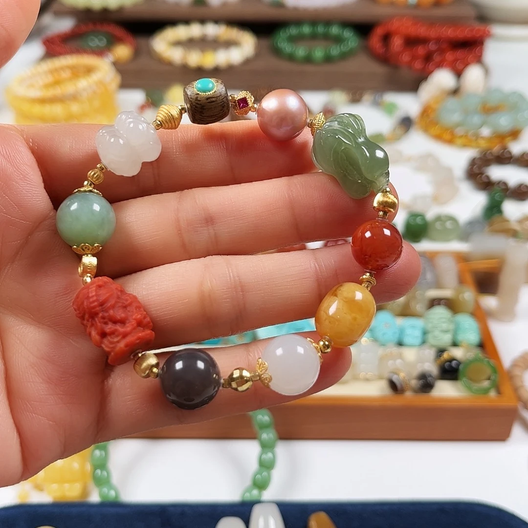 和田玉未镶嵌手链