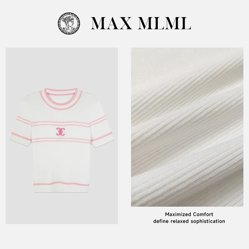 时尚大牌设计感撞色莱赛尔显瘦上衣M352613