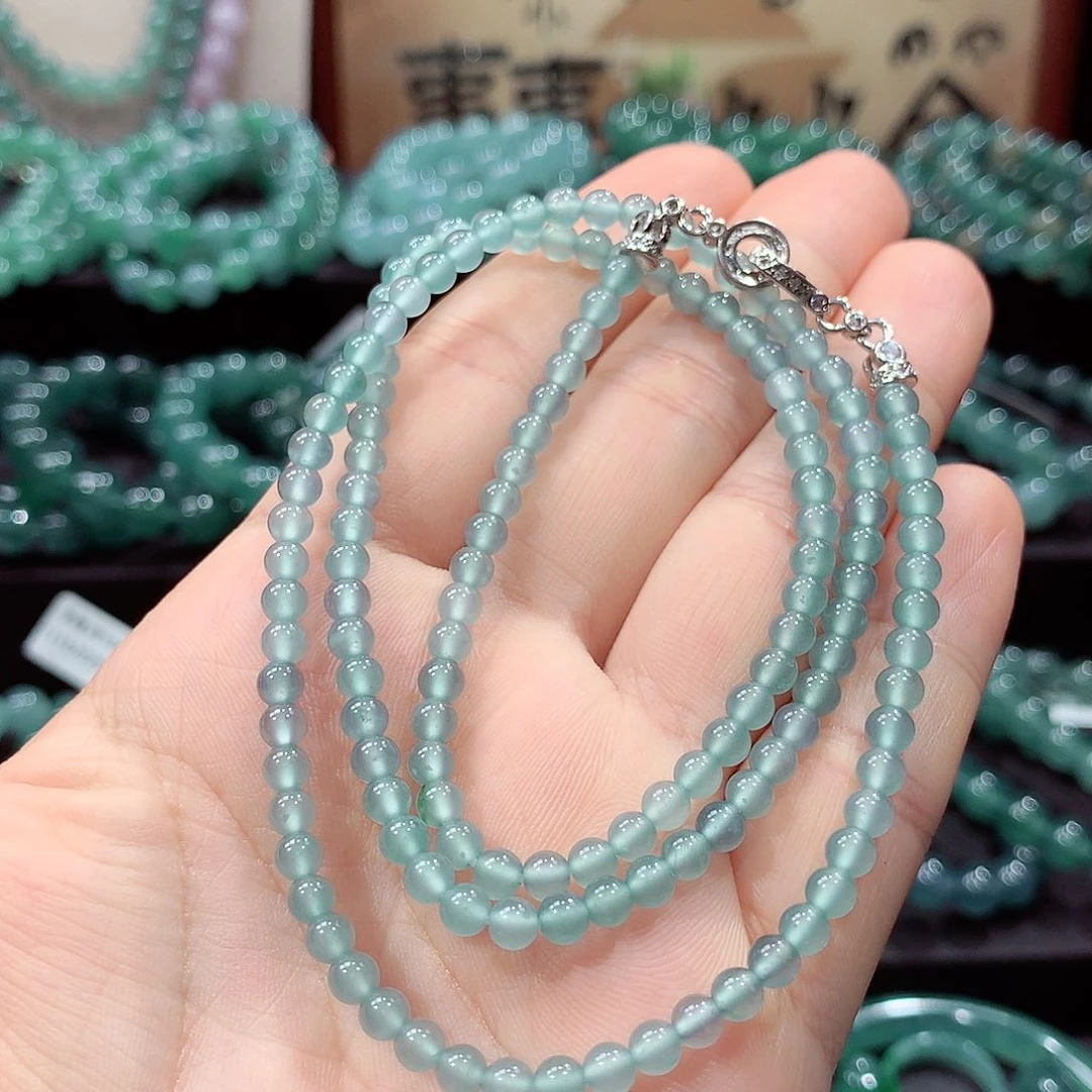 翡翠未镶嵌手链卡4.2