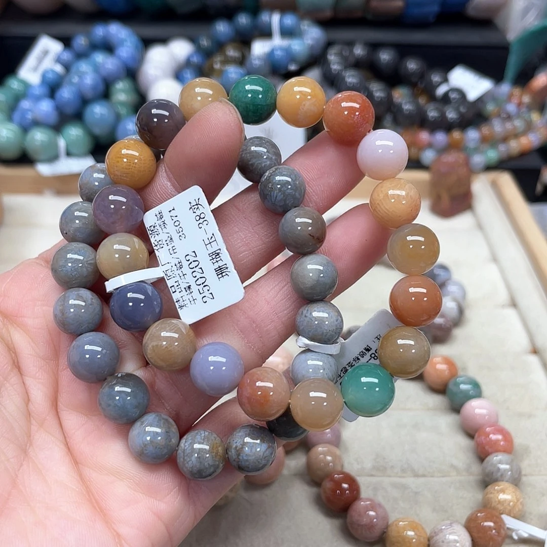 硅化珊瑚（珊瑚玉）手链未镶嵌?*453