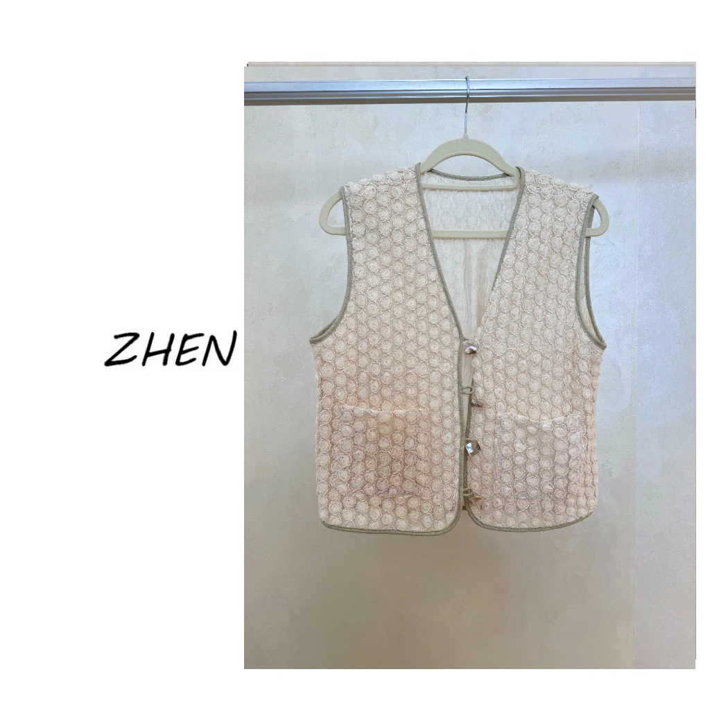 【ZHEN】25K00880 2025新款外套职场风小众设计师款马甲