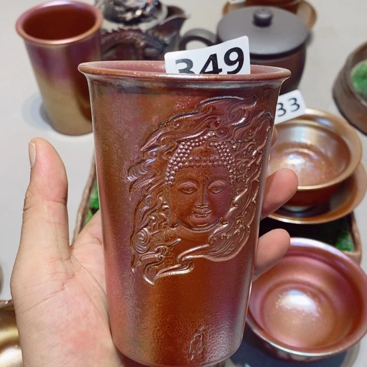 柴烧茶具陶瓷杯子