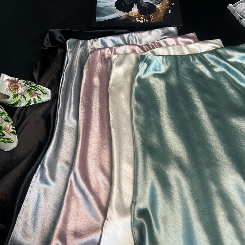 【开叉裙】国风女款显瘦鱼尾裙薄款休闲半身裙中长款