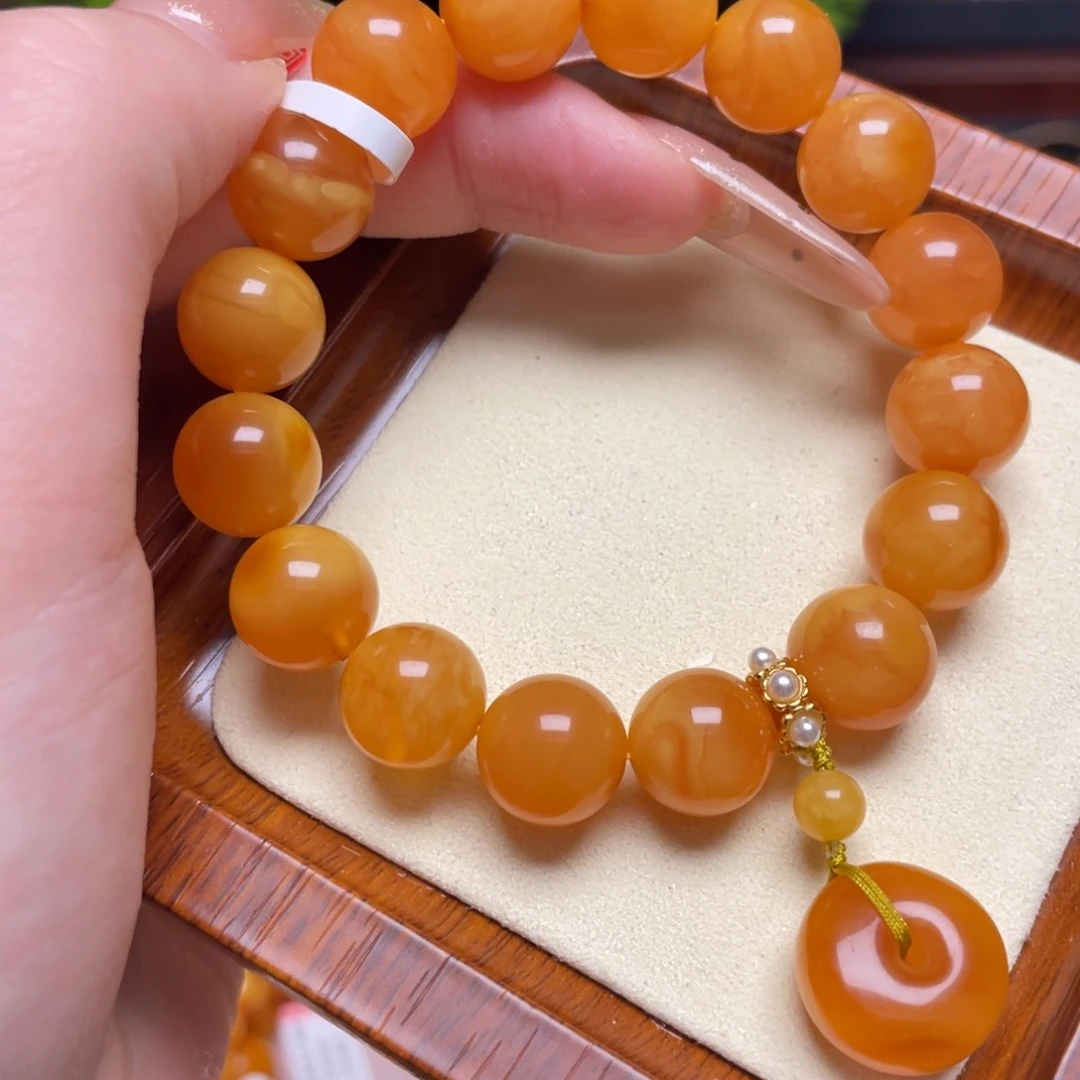 蜜蜡手链未镶嵌手串