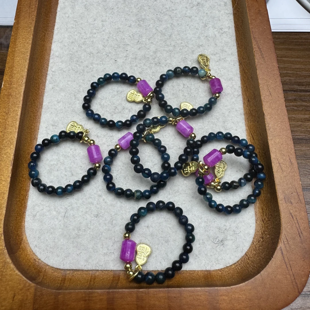 南非老料舒俱来小米珠戒圈E1多样性发其一