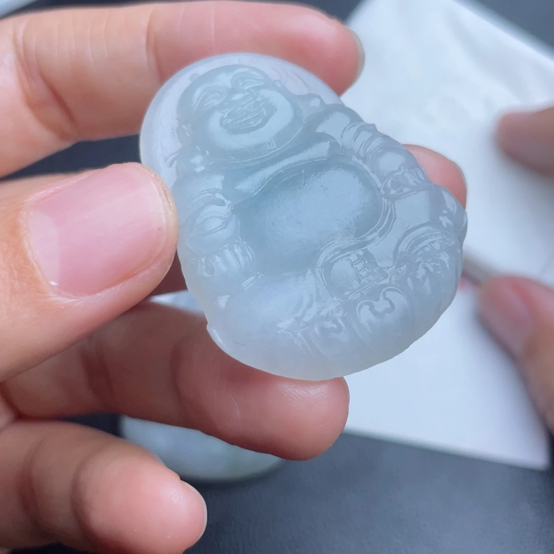 辽***哥定制翡翠未镶嵌翡翠吊坠
