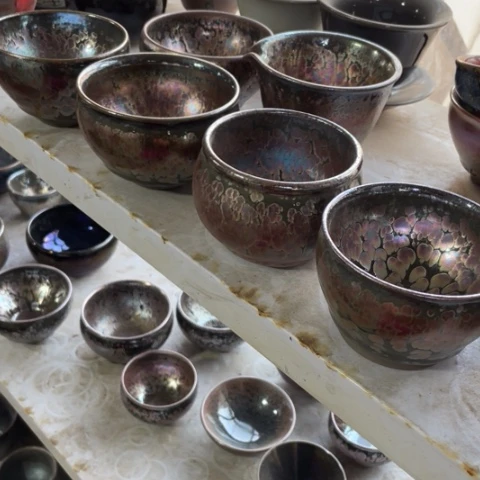 茶盏_**阶建阳建盏微瑕油滴