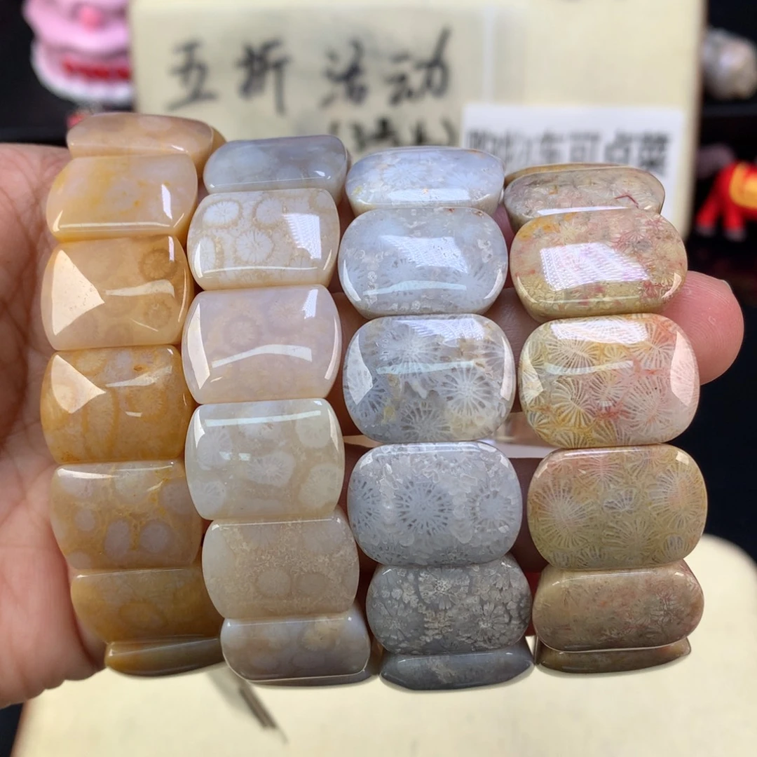 硅化珊瑚（珊瑚玉）未镶嵌颈饰五折手牌100一条可挑（12号）