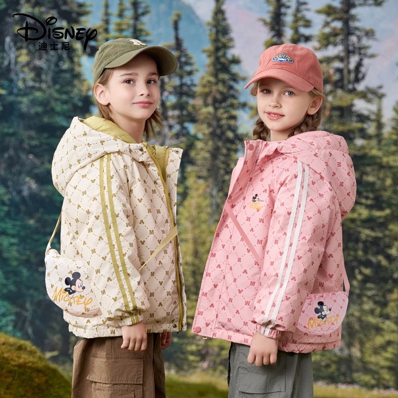 【乐宝清货补贴】迪士尼儿童双面穿挎包羽绒服外套XPE4SU032