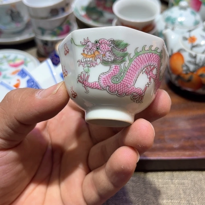 纯手绘精品盖碗杯