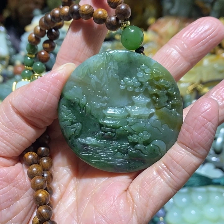 岫玉岫玉吊坠未镶嵌
