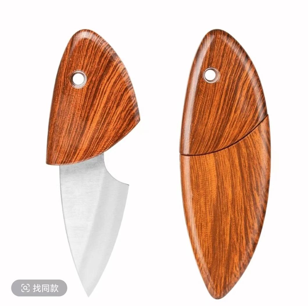 户外短款迷你厨房削皮刀木鱼小刀