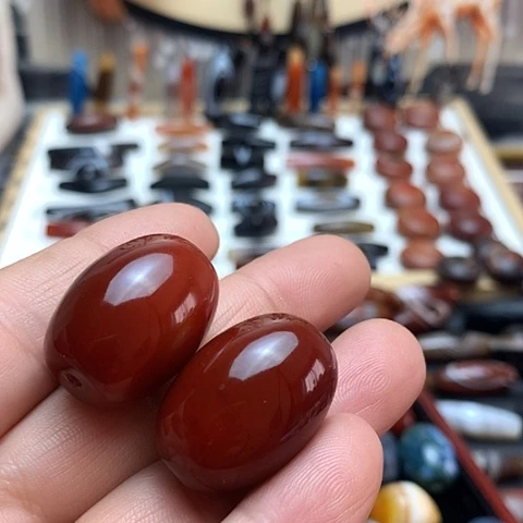 玛瑙/玉髓颈饰合金思*