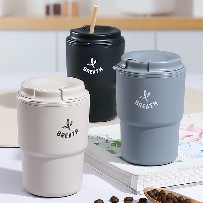 日本进口高颜值随手杯咖啡杯便捷车载水杯学生情侣杯隔热随行杯