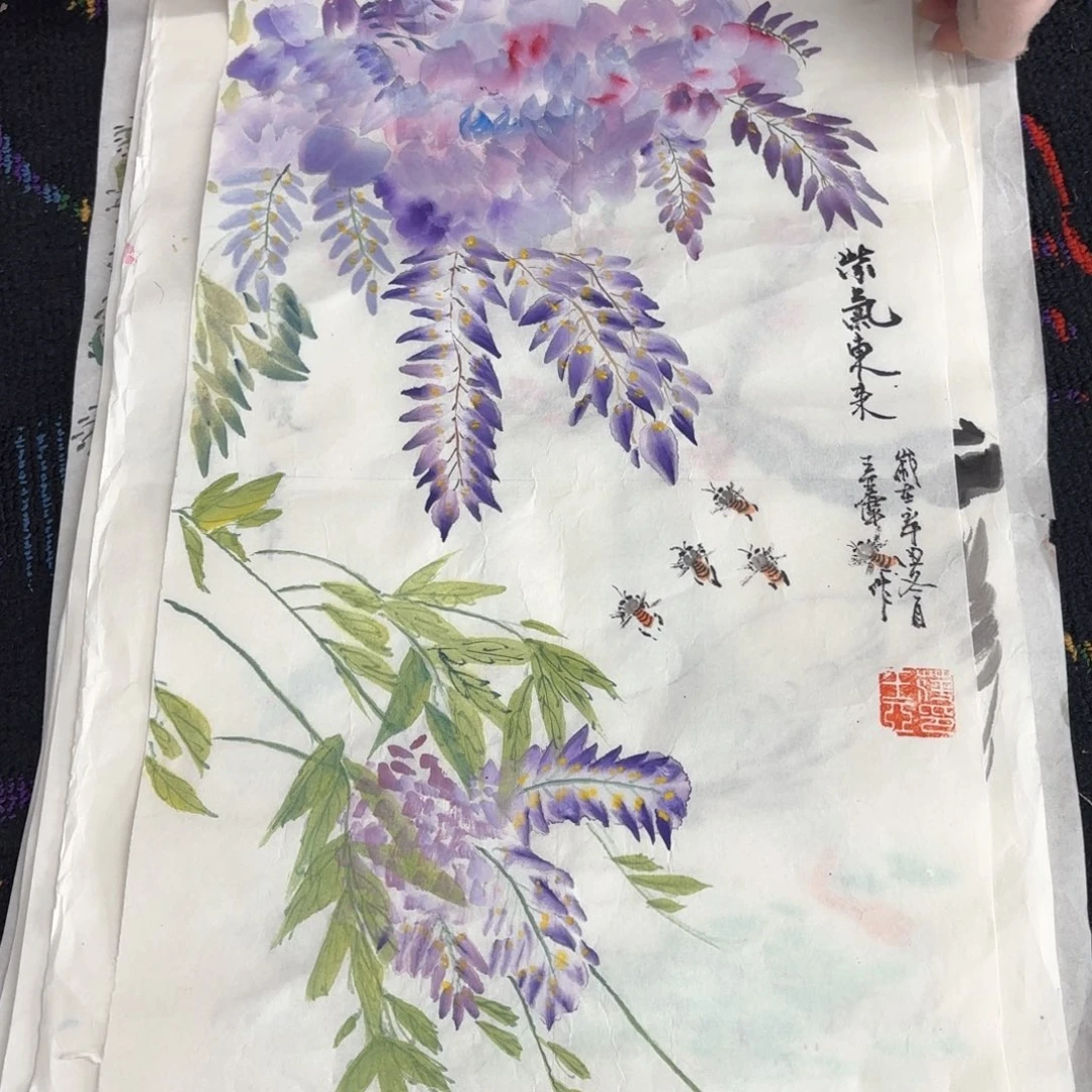 国画王亚萍小品花鸟马