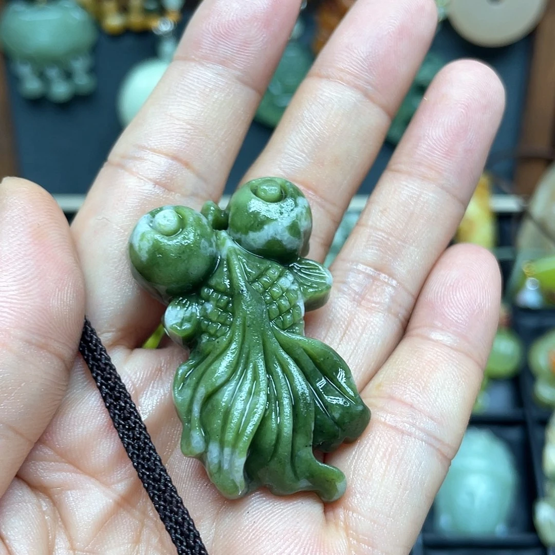 未镶嵌蛇纹石玉项链