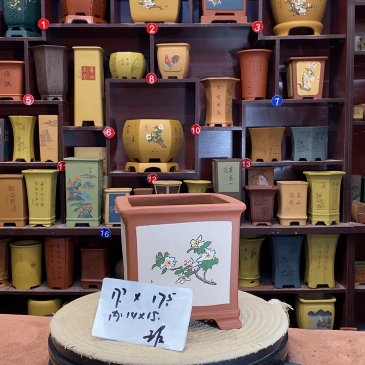 紫砂花盆紫砂花盆