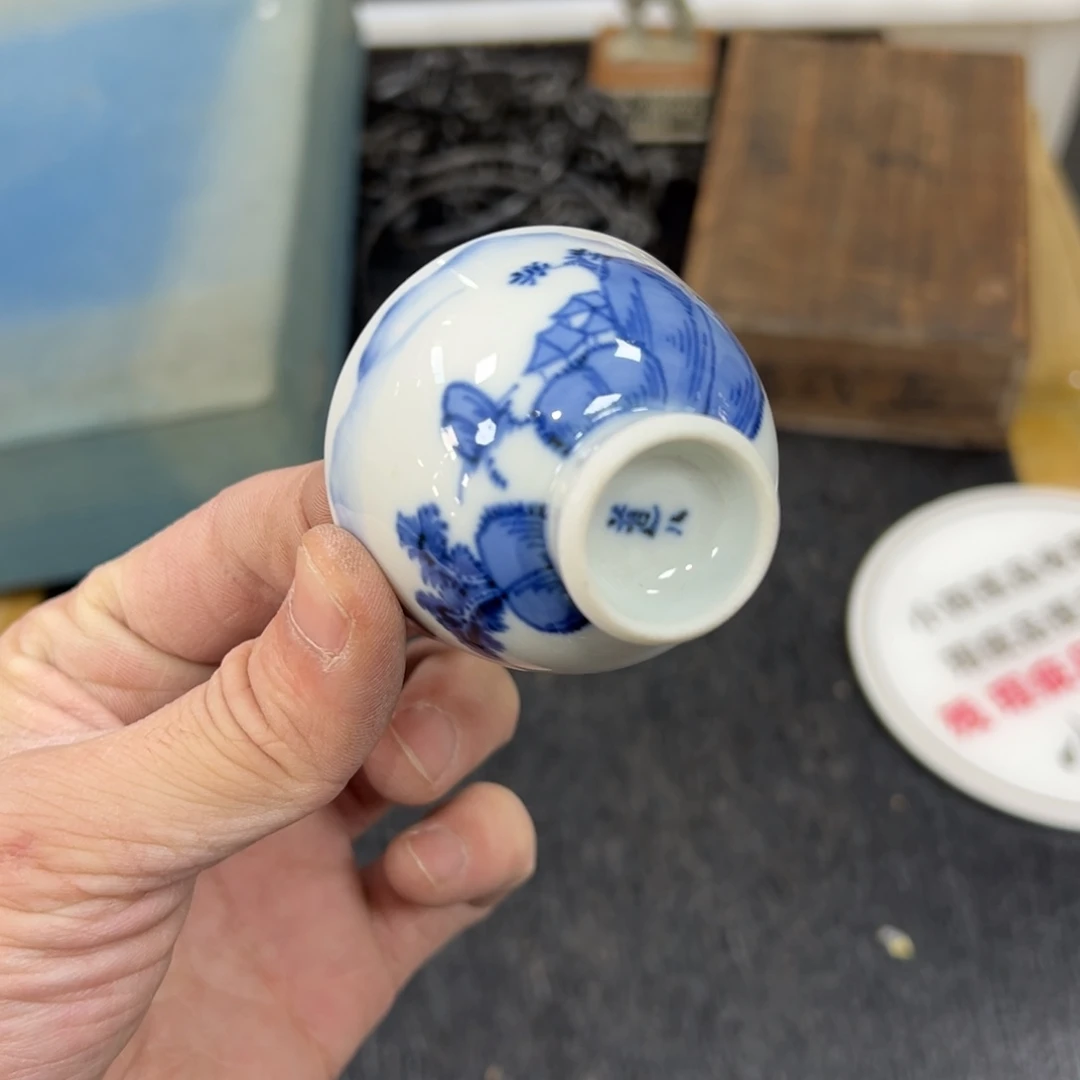 陶瓷日本中古工艺品摆件