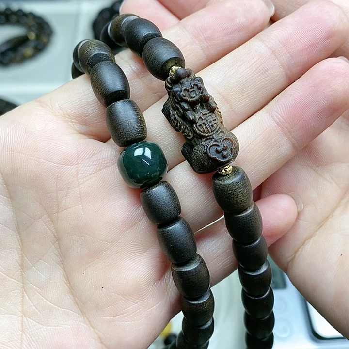 沉香手串修*堂越南芽庄白奇楠沉水料