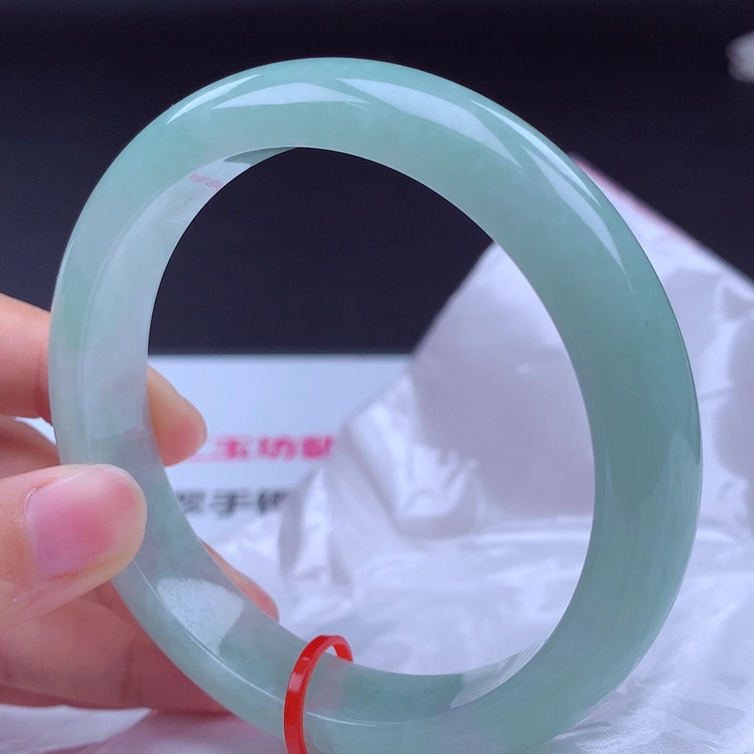 翡翠足金镶嵌手镯61圈001142