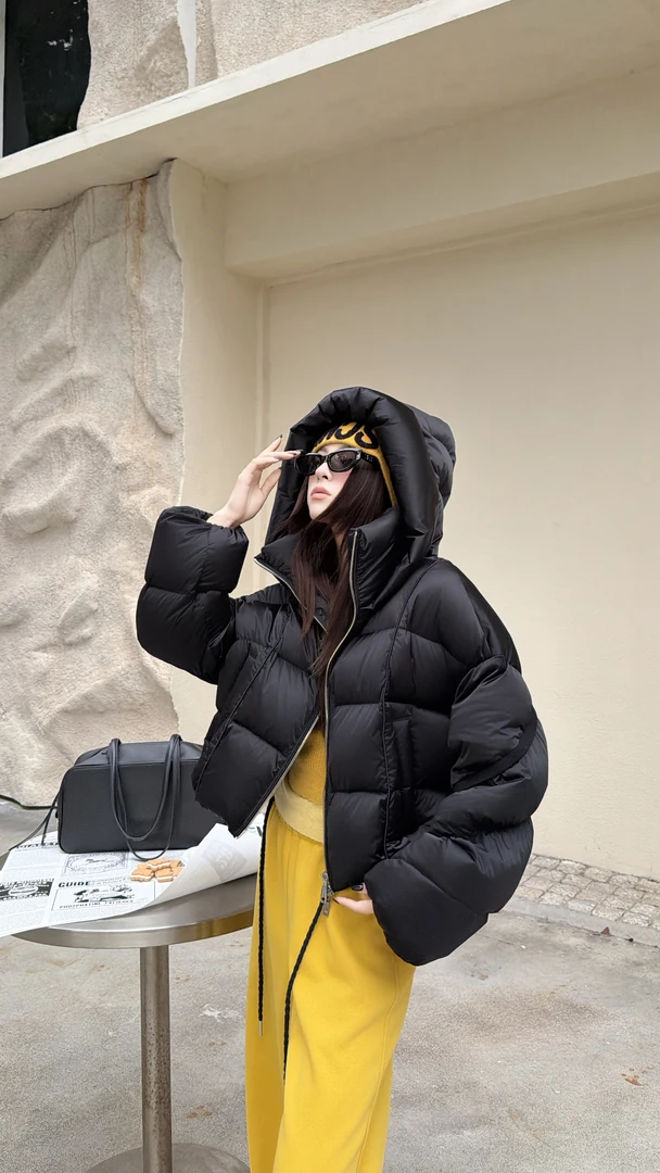 【mpaz暗夜精灵】冬季新款时尚巫师帽90白鸭绒羽绒039