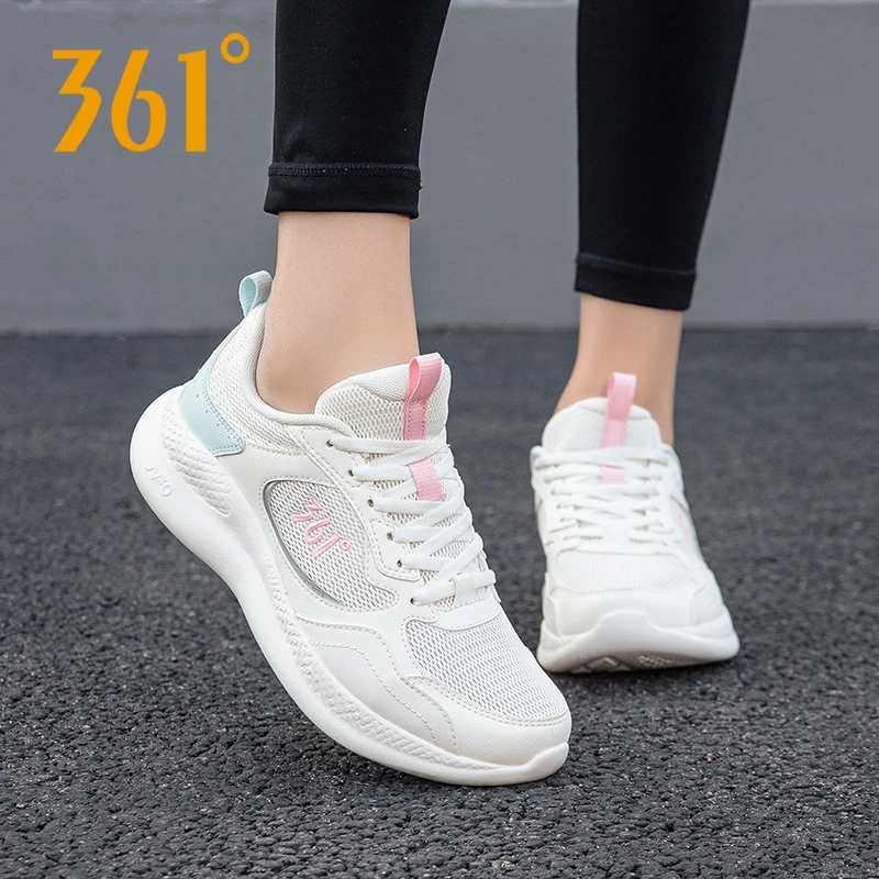 361°女鞋跑步鞋秋冬新款女士透气网面鞋子361度女款休闲运动鞋女