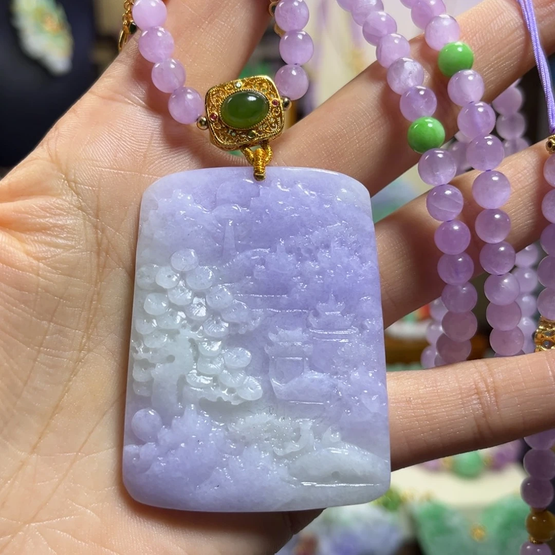 翡翠未镶嵌颈饰天然翡翠
