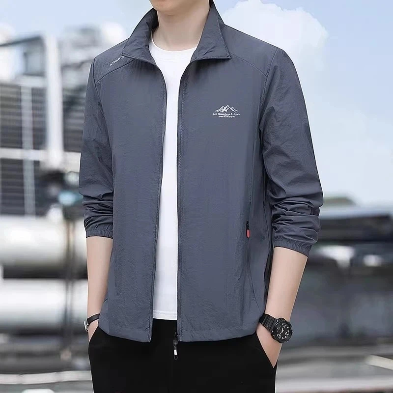 【冰丝防晒衣】男款新款防紫外线外套夏款户外百搭防晒夹克男士钓鱼