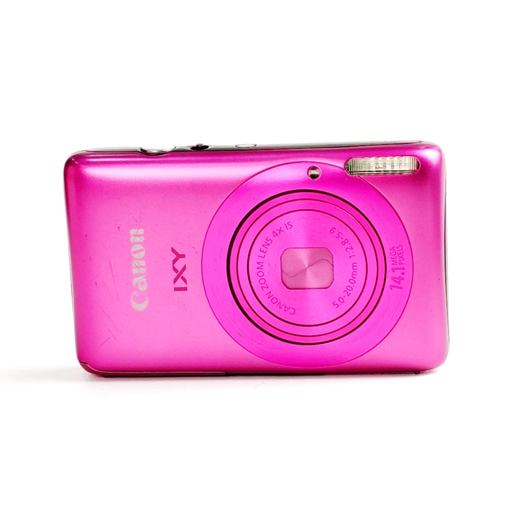 95新 Canon/佳能 ixus130日文玫红人像机皇1400w像素冷白大爆款