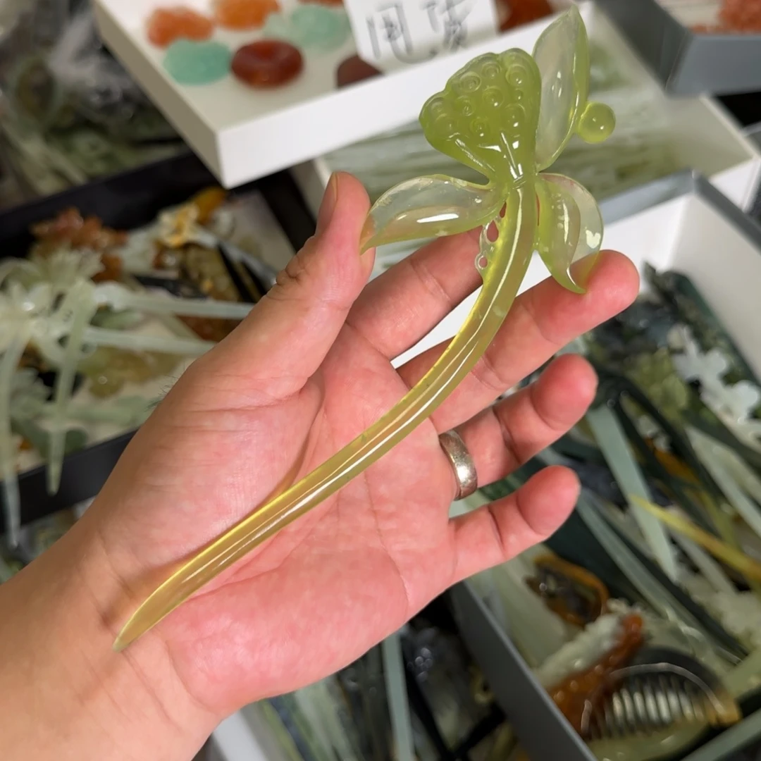 未镶嵌蛇纹石玉发饰
