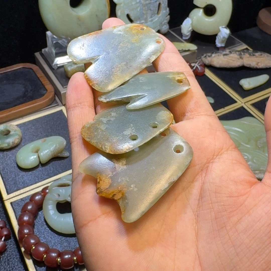 茶***箱玉玉摆件笛枭器形