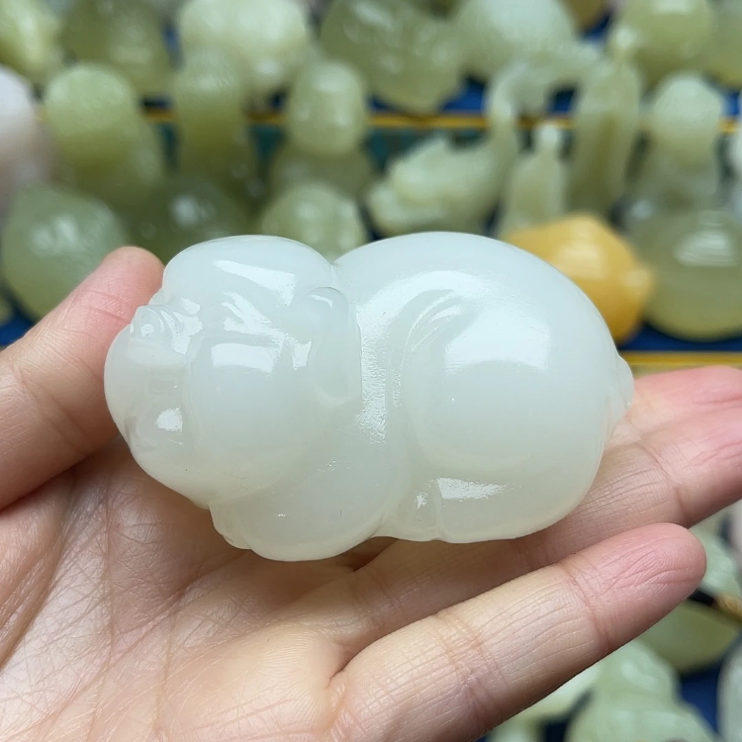 玉天然桌面小摆件