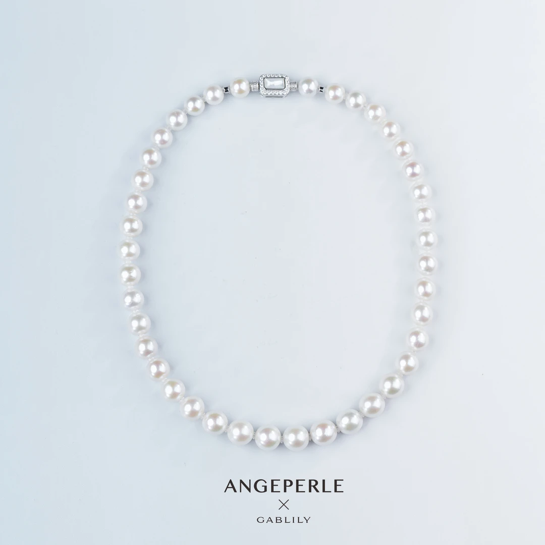 天使之泪淡水珍珠珈白丽大满串S925银国货之光9-11mm【珠珠推荐】