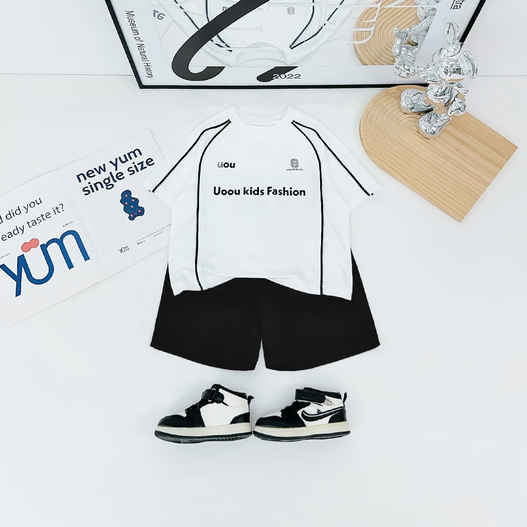 儿童套装夏季2025新款男童运动两件套洋气潮BQ25761N悠悠童话童装