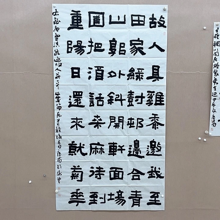 书法谢康雷 98*180㎝安徽  长丰