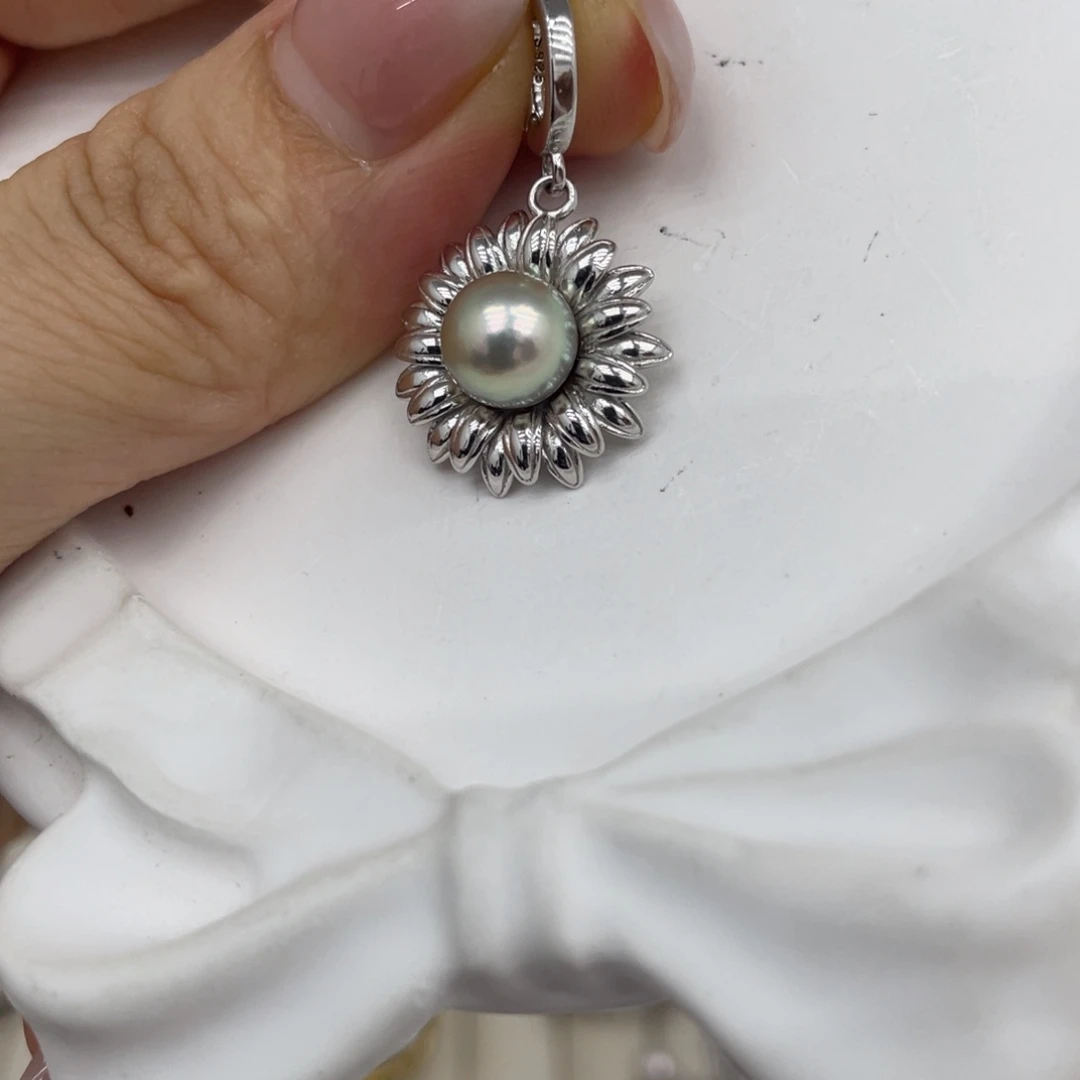 海水珍珠颈饰银S925镶嵌