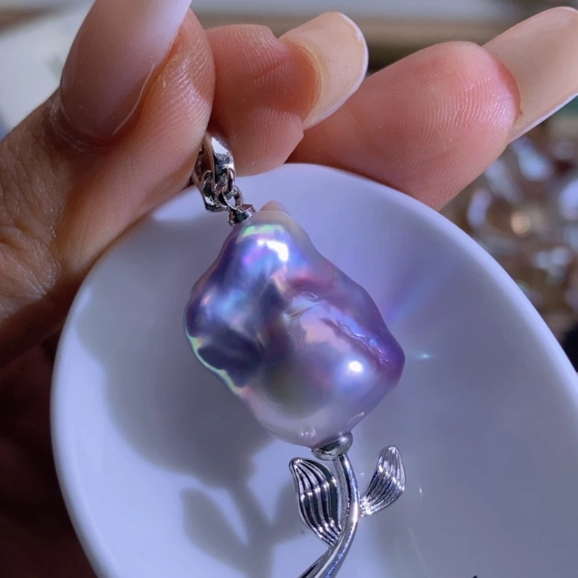 【闪购商品】淡水珍珠天然珍珠（微瑕）合金