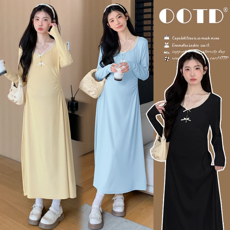 Y3463#3.11孕妇连衣裙春装2025年新款