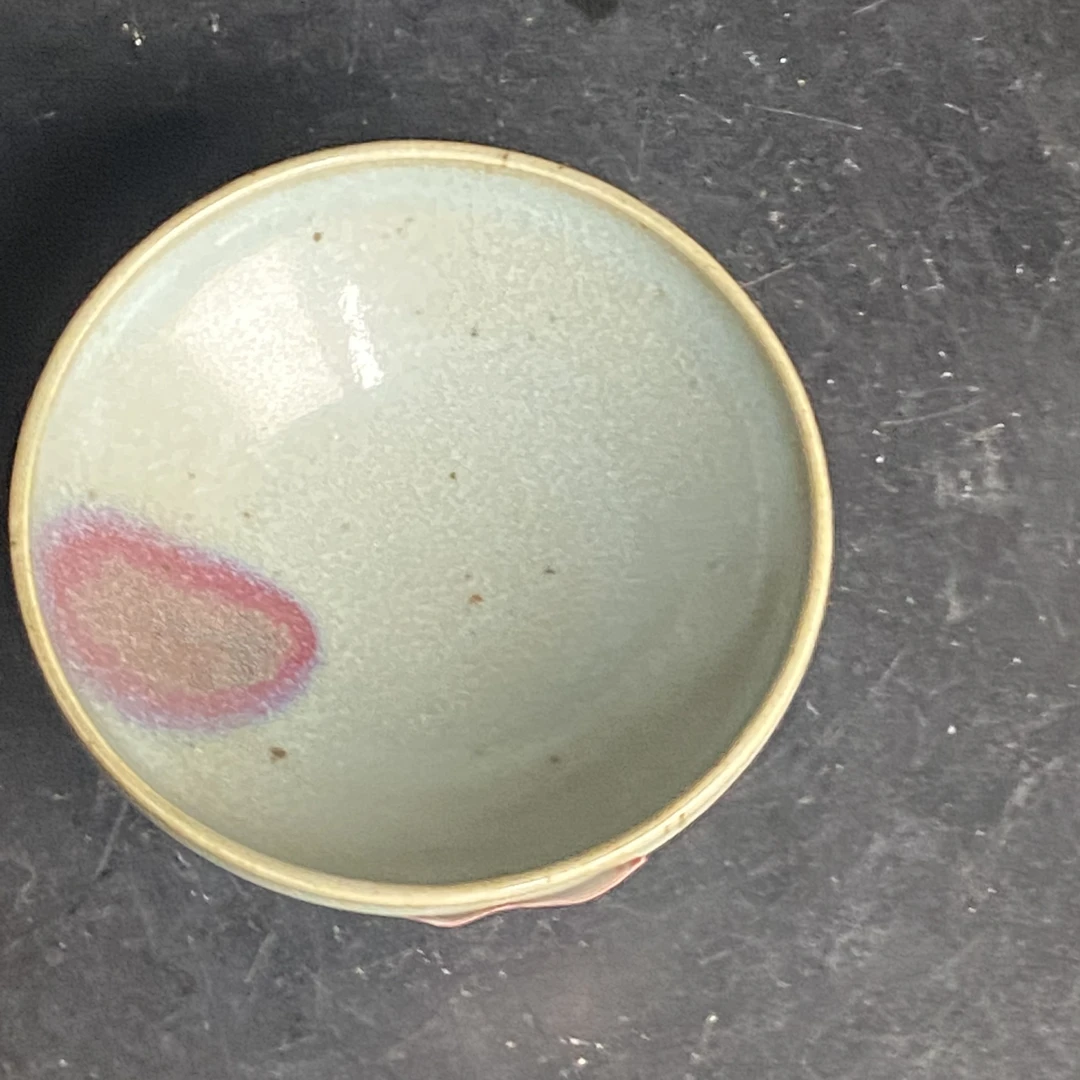 1231 天青釉挂紫斑茶盏