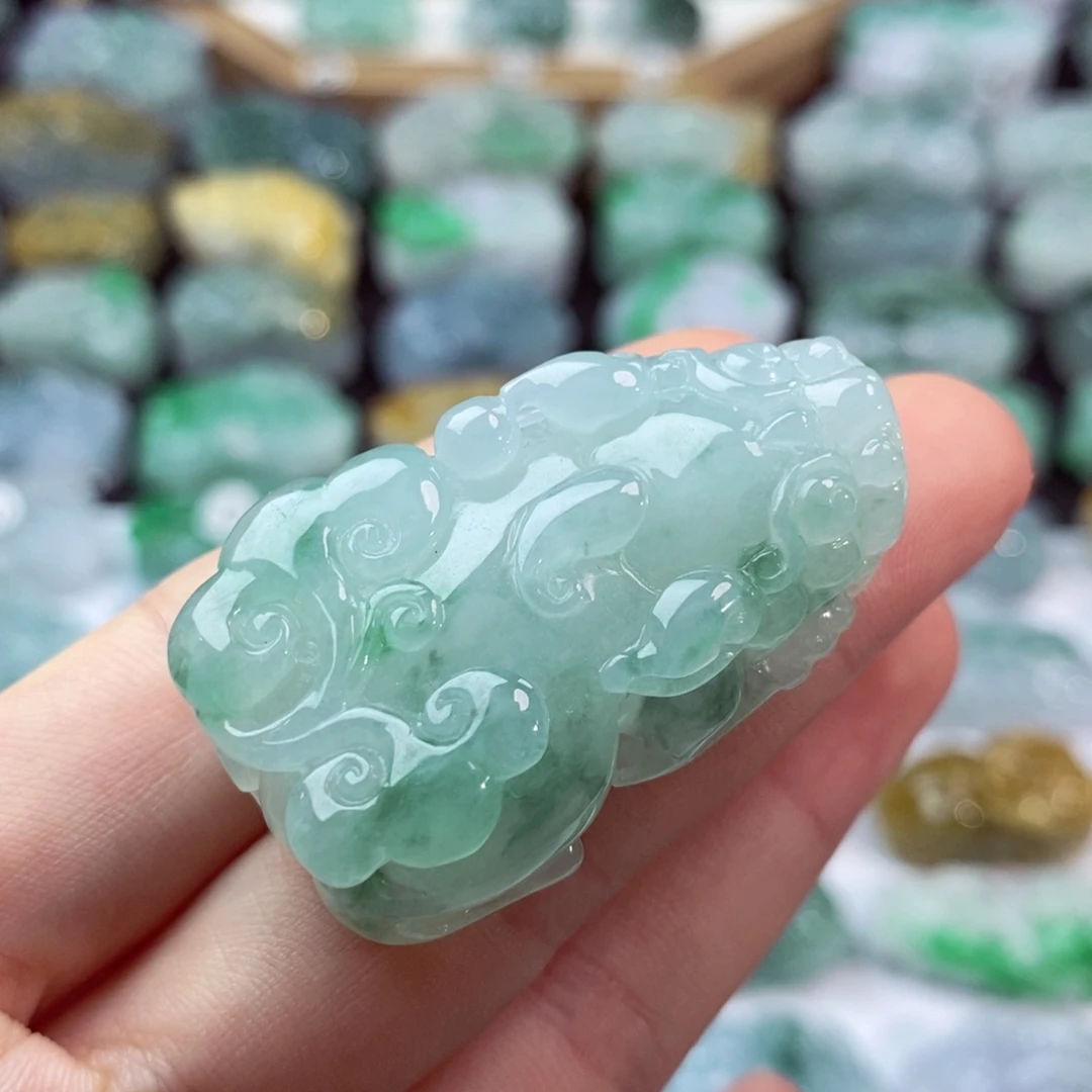 翡翠未镶嵌颈饰天然