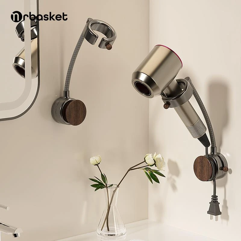 盘吹风机支架懒人解放双手吹风机挂架浴室吹风机架子免打孔置物架